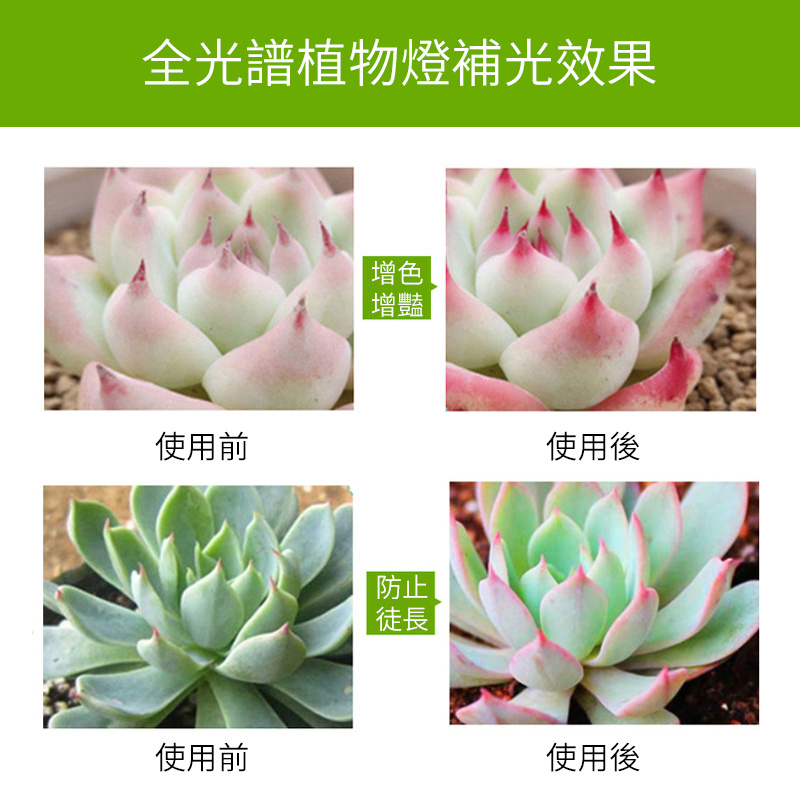 地插式天使單環植物燈 | 全光譜LED | 自由調節 | 定時功能 | USB供電 | 直徑160mm（8105）