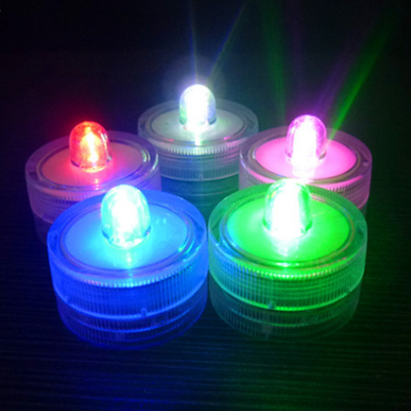 小型迷你魚缸燈丨微景觀燈丨紐扣電池燈丨紐扣燈丨led七彩燈丨小夜燈 丨8個入（8123）