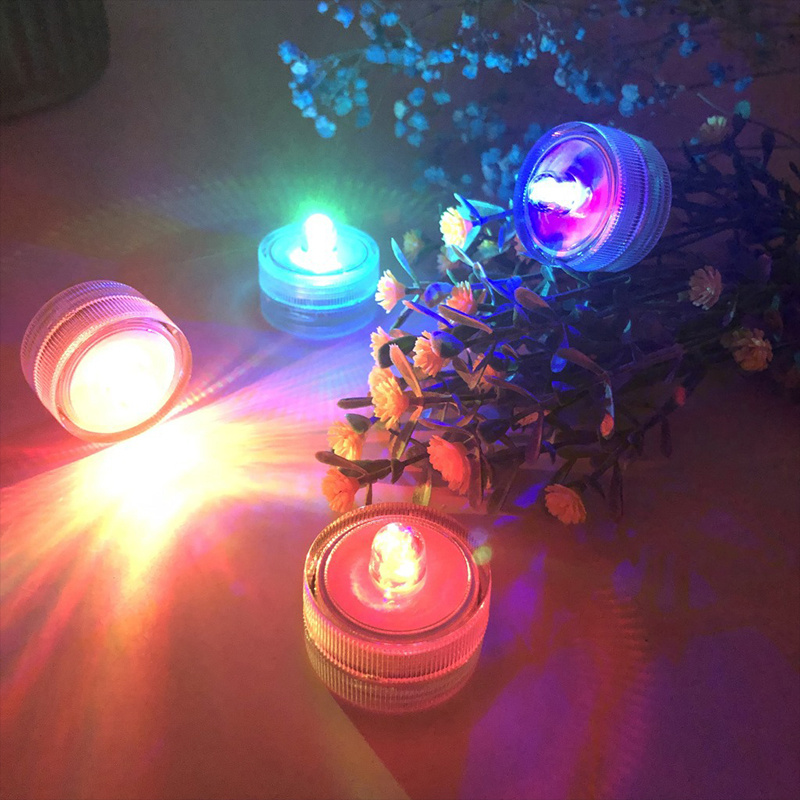 小型迷你魚缸燈丨微景觀燈丨紐扣電池燈丨紐扣燈丨led七彩燈丨小夜燈 丨8個入（8123）