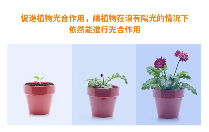 led植物生長燈丨usb燈帶丨觸摸調光種植補光燈丨花卉植物生長燈 丨冰藍丨3米防水（8132）