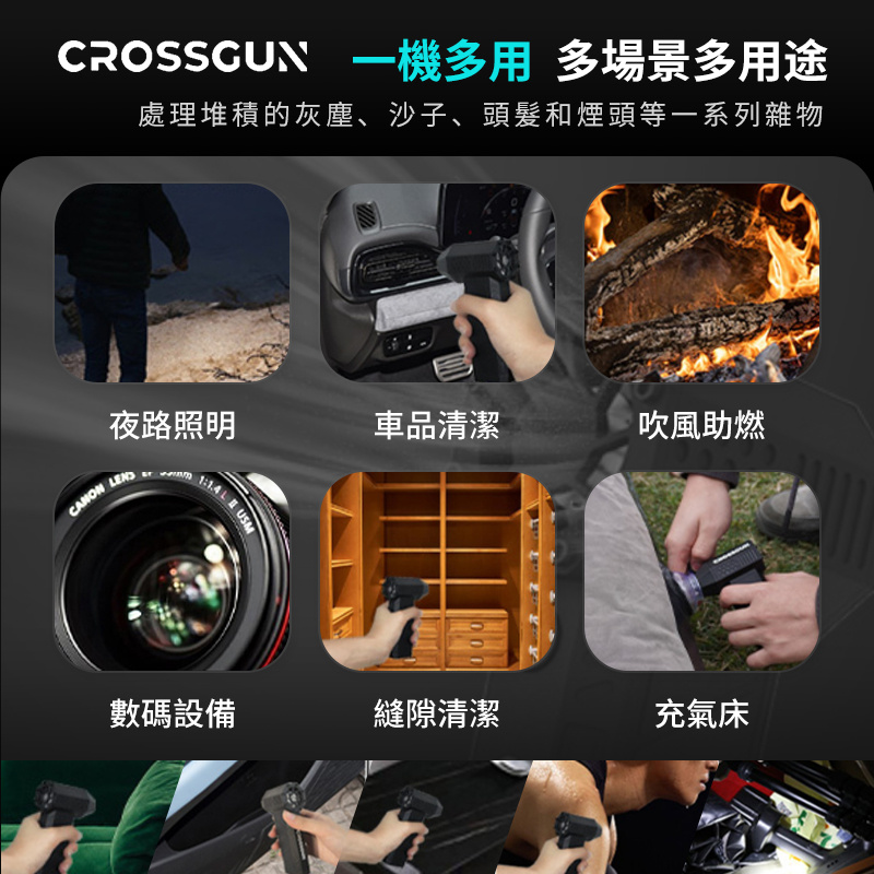 CROSSGUN 手持暴力渦輪風扇 X3 Pro [53m/s 超强颶風]
