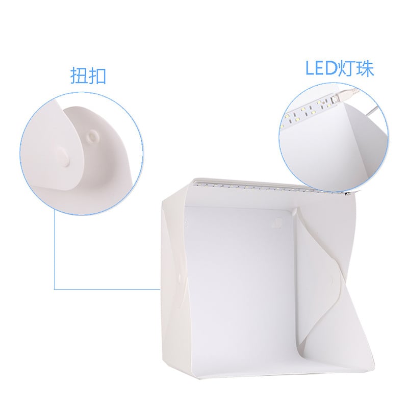杰克-靜物拍攝臺20cm攝影棚丨迷你可攜式小型燈箱丨折疊拍照柔光箱丨20CM攝影棚丨便攜式可折疊丨迷你攝影工具箱丨小型拍攝器材丨拍照燈箱（1201）