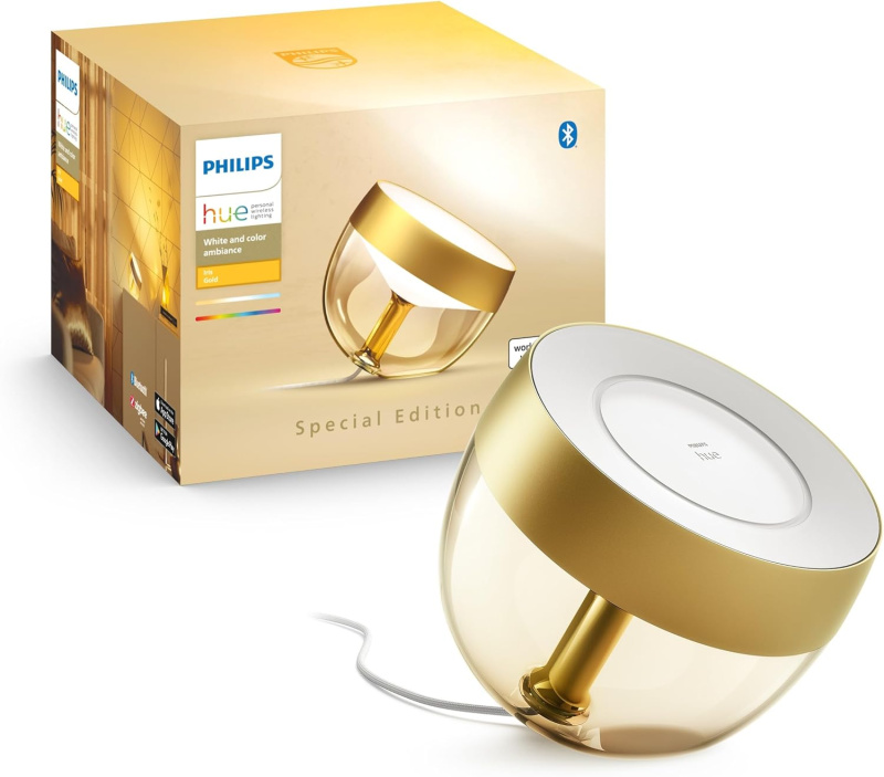 Philips Hue Iris 智慧檯燈，白色和彩色光，藍牙，8.2W，特別版銀色 / 金色 /銅色 [能源等級 F] (水貨)(訂貨需時10-14天)