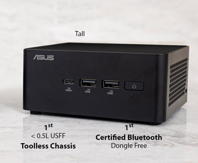 ASUS Intel® NUC 14 Pro Kit Ultra 5-125H Intel Arc GPU [TALL KIT] - NUC14RVHU500000I