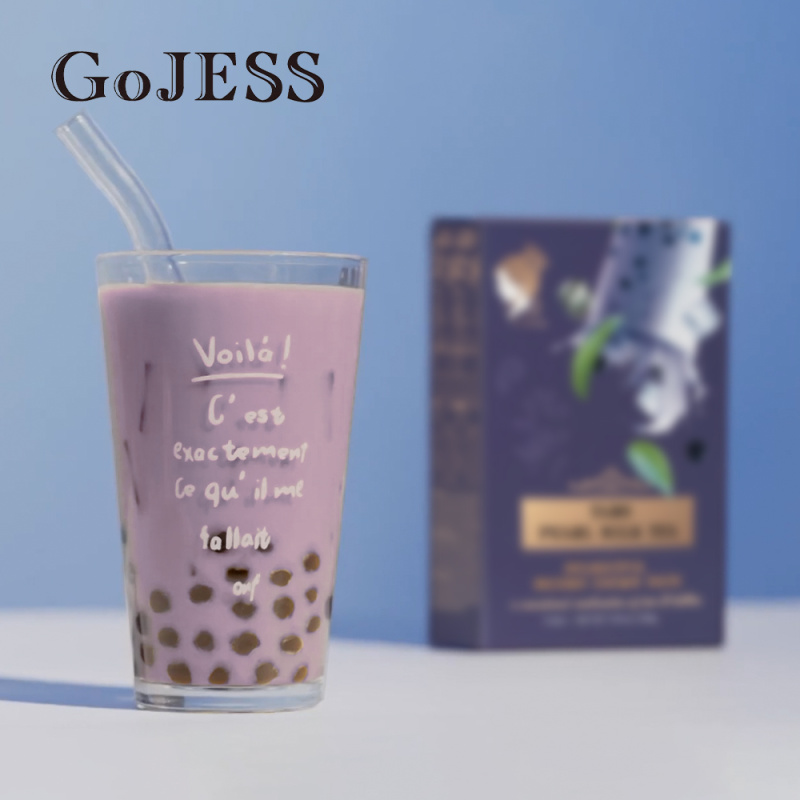GoJESS - 台灣製沖泡珍珠奶茶 珍珠奶茶 3入/盒 (香芋味） 到期日：24/12/2024