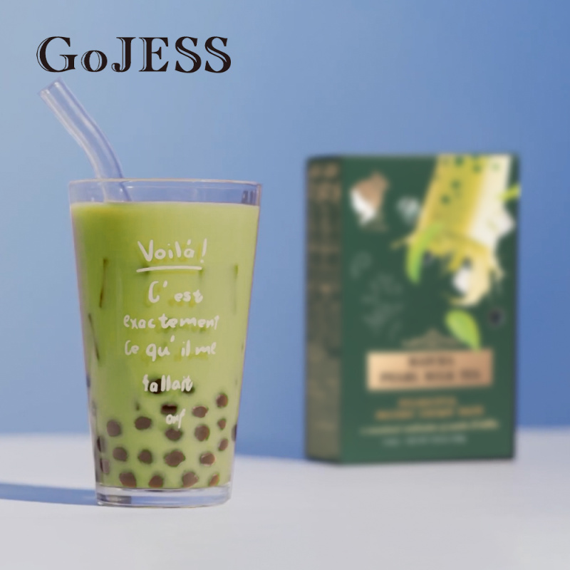 GoJESS - 台灣製沖泡珍珠奶茶 珍珠奶茶 3入/盒 (抹茶味） 到期日：24/12/2024