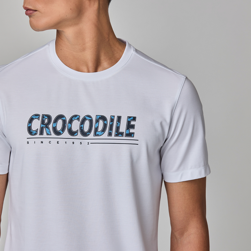 CROCODILE 鱷魚恤 LOGO 印花Tee