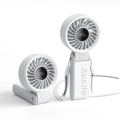 Jisulife 幾素 Handheld Fan Life7 掛頸座檯手提三用充電風扇