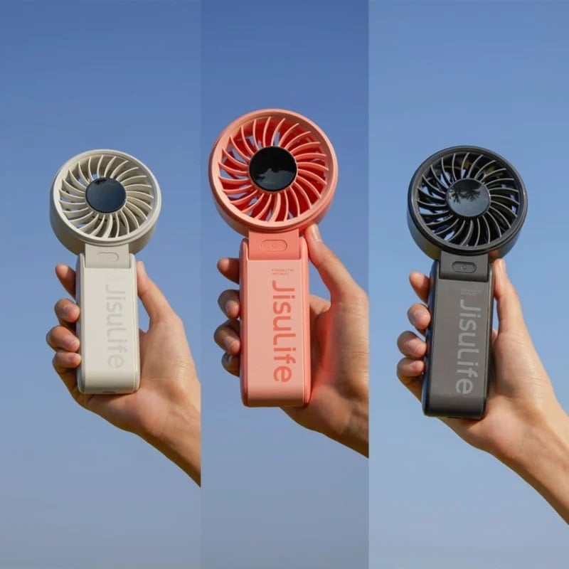Jisulife 幾素 Handheld Fan Life7 掛頸座檯手提三用充電風扇
