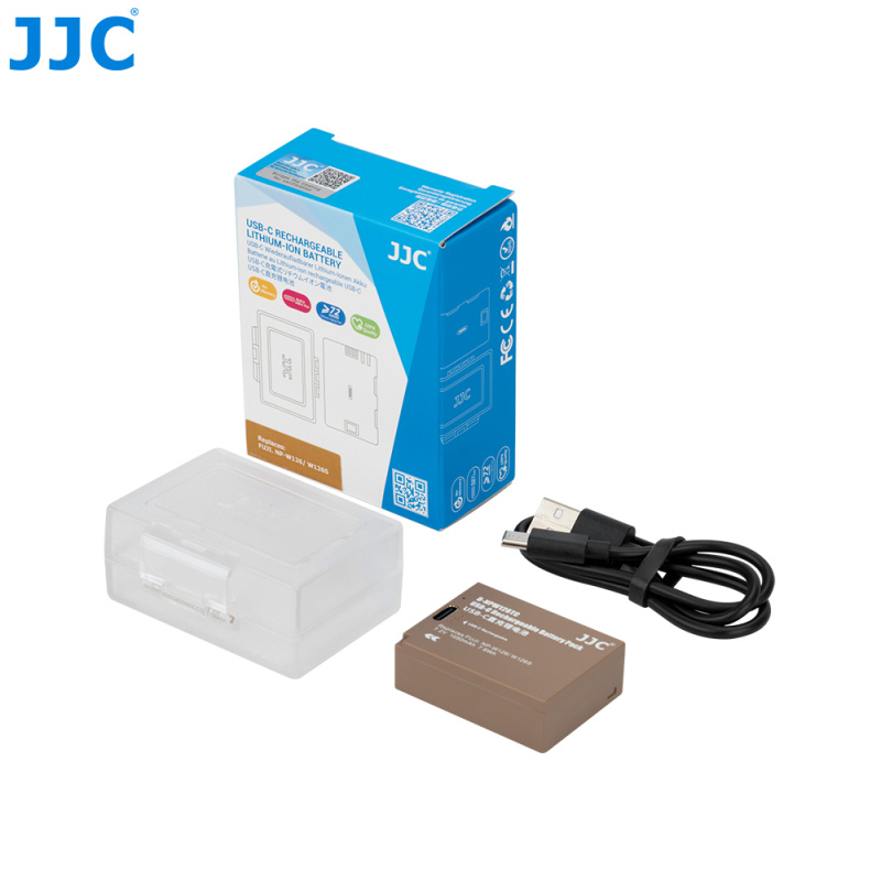 JJC for FujiFlim W126 / W126s 直充直播代用鋰電池 B-NPW126TC USB-C Dummy Battery