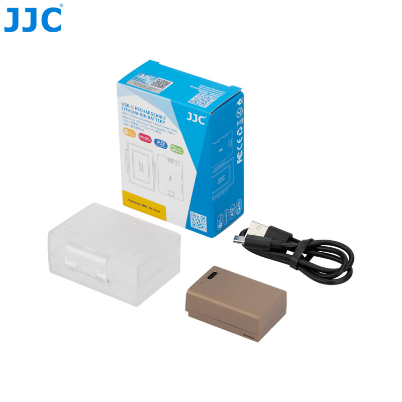 JJC for Nikon ENEL25 直充直播代用鋰電池 B-ENEL25TC  USB-C Dummy Battery