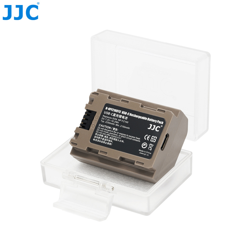 JJC for Sony FZ100 直充直播代用鋰電池   B-NPFZ100TC USB-C Dummy Battery