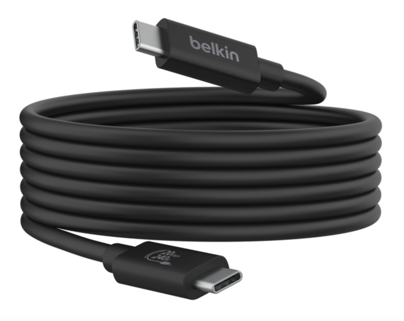 Belkin Connect USB4 線纜,240W + 20Gbps - 2 Meter - INZ004bt2MBK Belkin Connect USB4 線纜,240W + 20Gbps - 2 Meter - INZ004bt2MBK