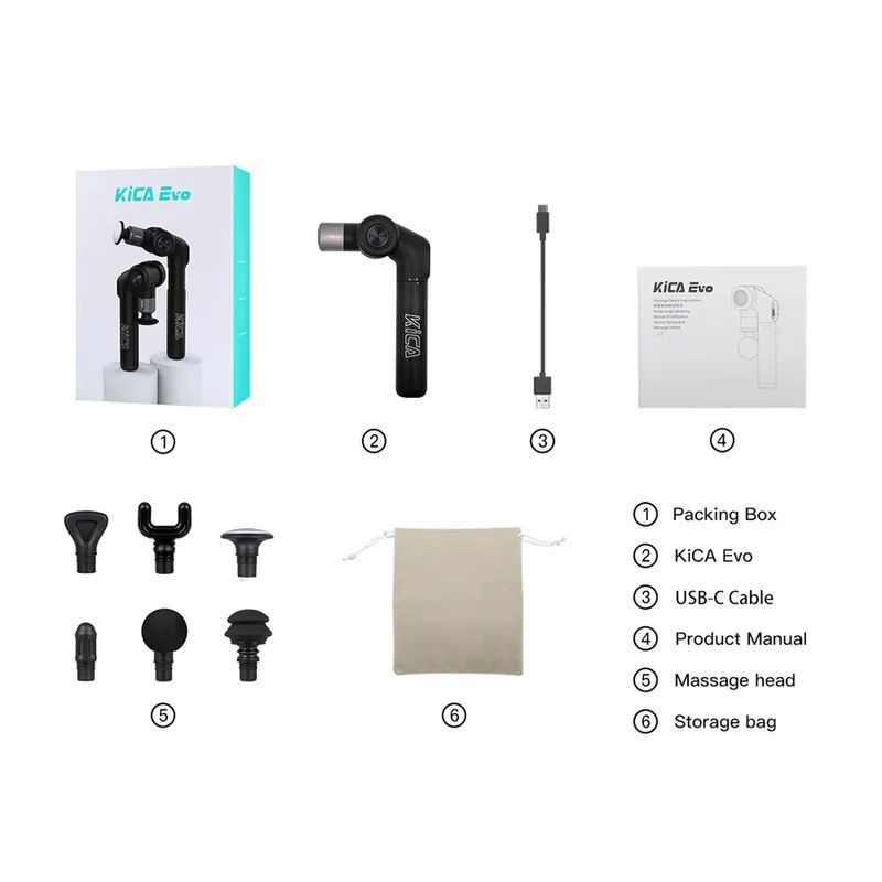 KiCA Evo 多角度伸縮筋膜按摩槍