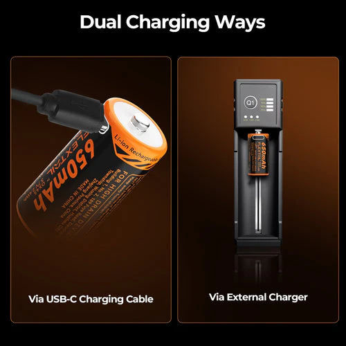 Flextail Zero Battery 650CHT RCR123A充電池