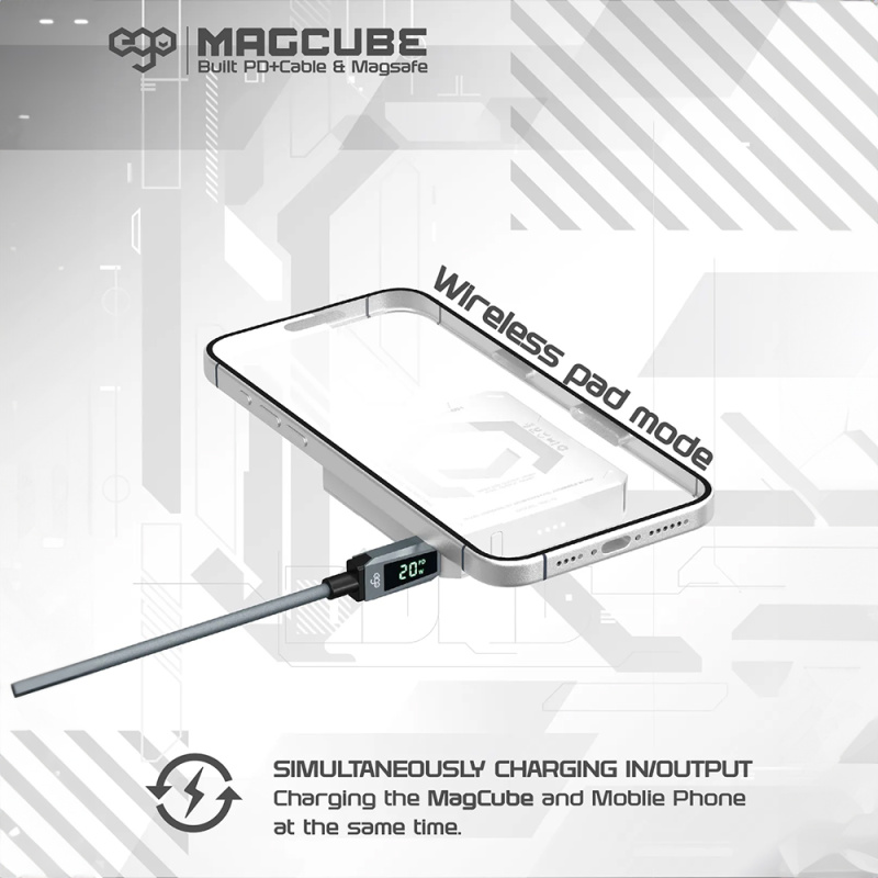 【最新上市】EGO MAGCUBE 5000mAh Magsafe 移動電源 MC-5【原裝行貨一年保養】 【最新上市】EGO MAGCUBE 5000mAh Magsafe 移動電源 MC-5【原裝行貨一年保養】