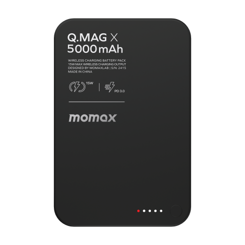 [預訂] Momax Q.Mag X 超薄磁吸流動電源 (第二代) [5000 / 10000mAh][IP116A / IP117A]