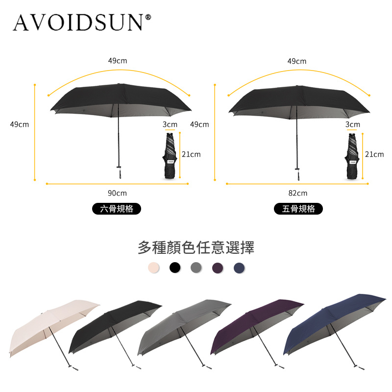 AVOIDSUN Penta 89 超輕量晴雨傘 [89g]