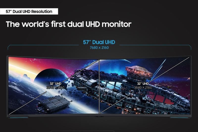 Samsung 57" Odyssey Neo G9 曲面電競顯示器 (240Hz) ( LS57CG952NCXXK ) [現金優惠 $21280]