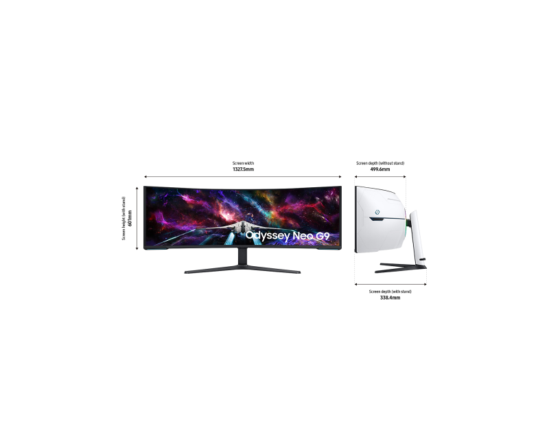 Samsung 57" Odyssey Neo G9 曲面電競顯示器 (240Hz) ( LS57CG952NCXXK ) [現金優惠 $21280]