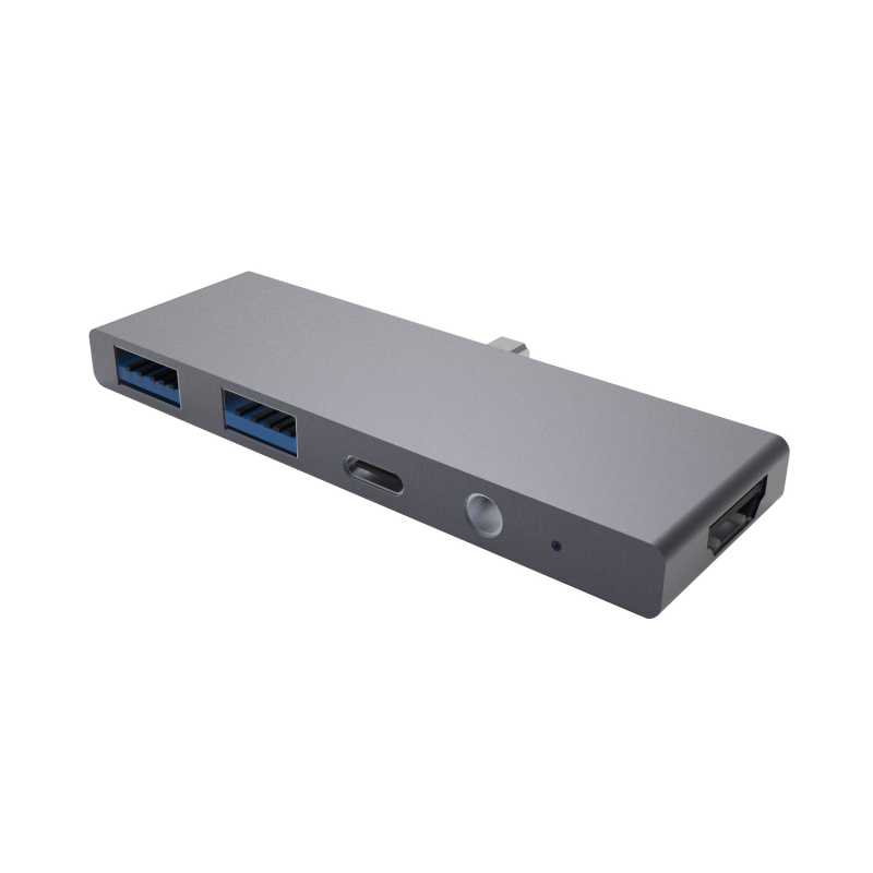 ALOK 5-in1 Type C Hub Adapter擴展器 for Macbook / iPad / Mac專用配件灰色PB-7534G