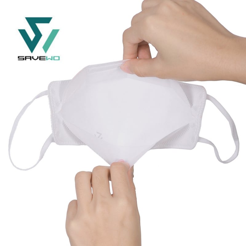 香港製 SAVEWO 3DMASK V2 救世超立體口罩V2- 清涼型 5MM寬耳帶 (30片獨立包裝/盒) (LARGE SIZE 大碼版)(送口罩減壓器)