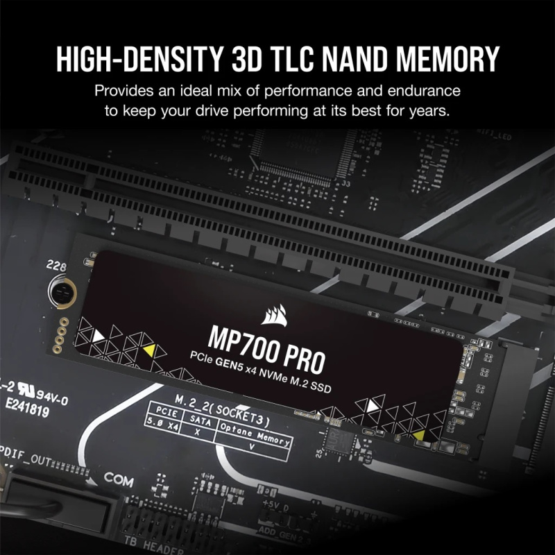 CORSAIR MP700 PRO PCIe Gen5 x4 NVMe 2.0 M.2 SSD ( 1TB / 2TB / 4TB )