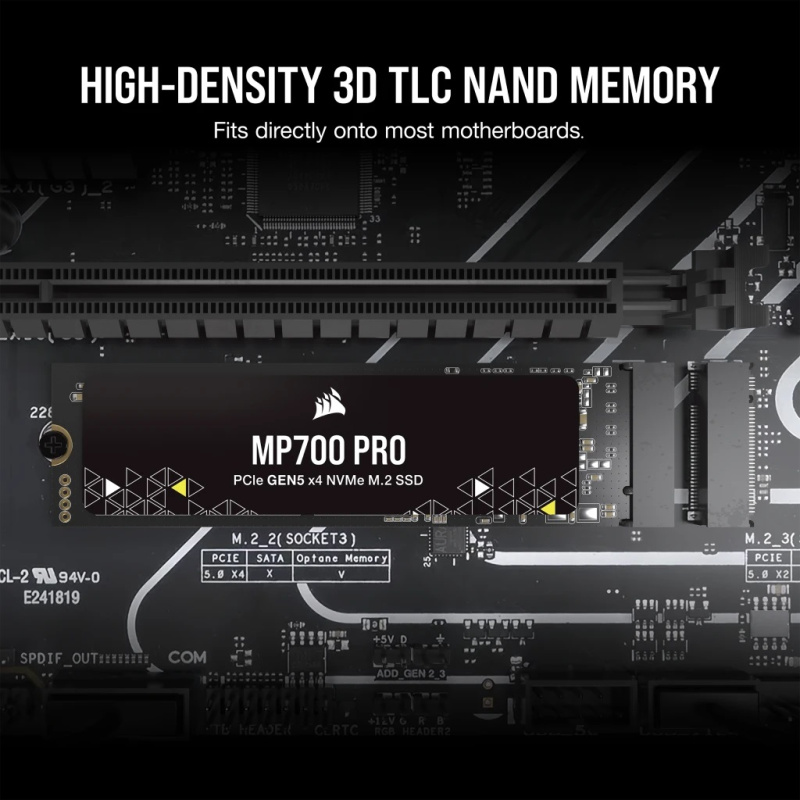 CORSAIR MP700 PRO PCIe Gen5 x4 NVMe 2.0 M.2 SSD ( 1TB / 2TB / 4TB )