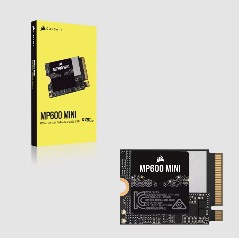 Corsair MP600 MINI (2230) PCIe 4.0 (Gen4) x4 NVMe M.2 SSD ( 1TB / 2TB )