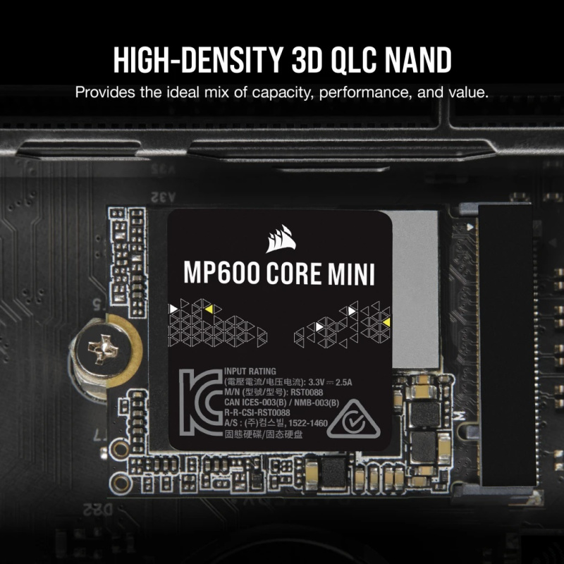 CORSAIR MP600 CORE MINI (2230) PCIe 4.0 (Gen4) x4 NVMe M.2 SSD ( 1TB / 2TB )
