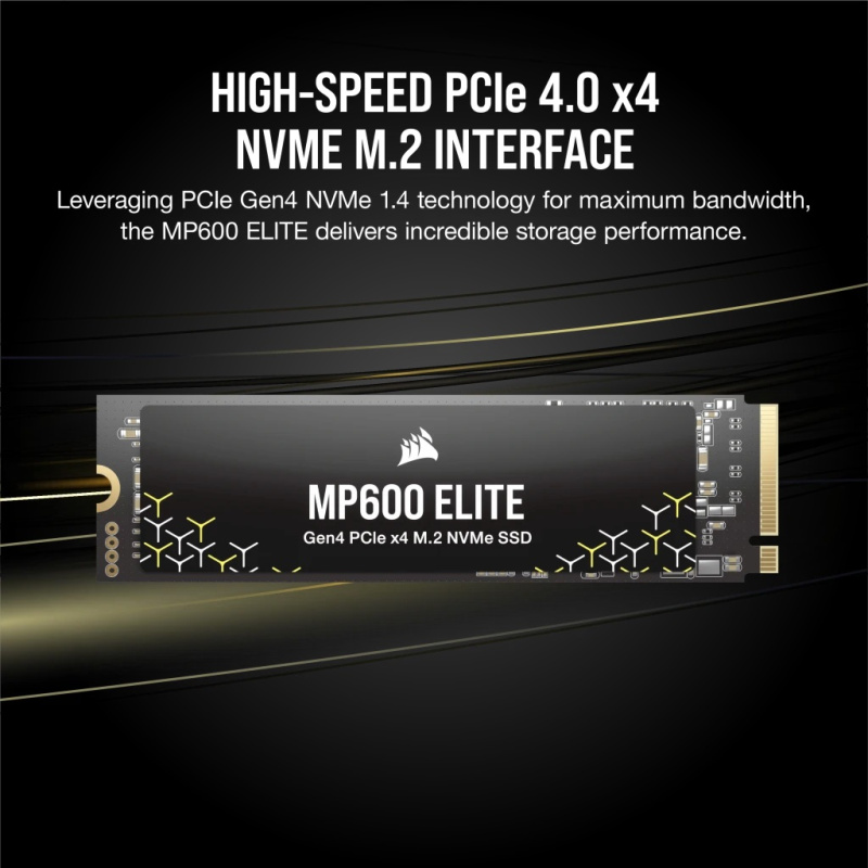CORSAIR MP600 ELITE PCIe Gen4 x4 NVMe 1.4 M.2 SSD ( 1TB / 2TB )