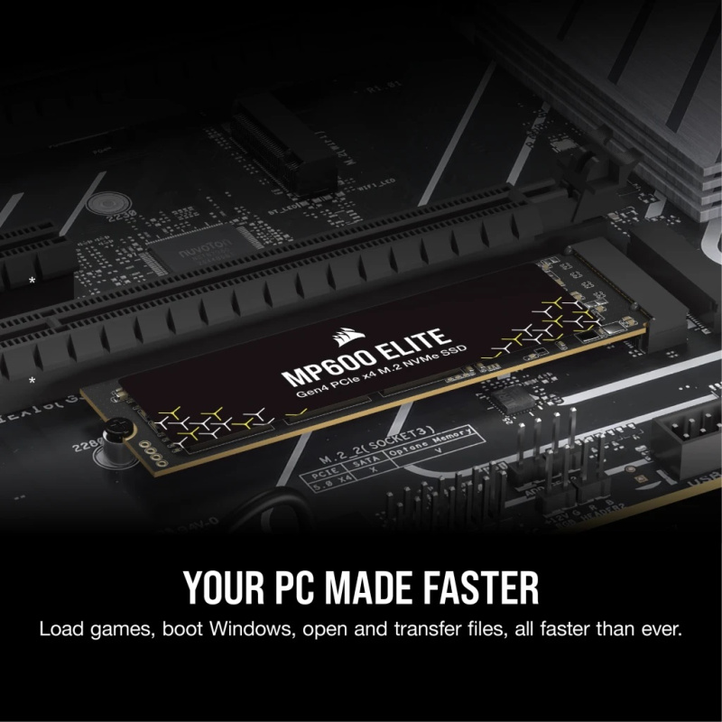 CORSAIR MP600 ELITE PCIe Gen4 x4 NVMe 1.4 M.2 SSD ( 1TB / 2TB )