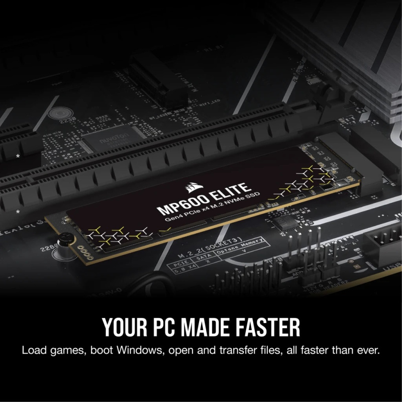 Corsair MP600 ELITE NH PCIe Gen4 x4 NVMe 1.4 M.2 SSD ( 1TB / 2TB / 4TB )