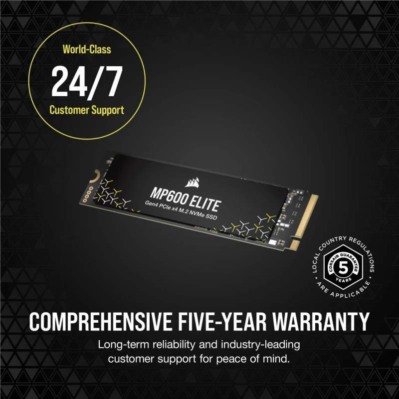 Corsair MP600 ELITE NH PCIe Gen4 x4 NVMe 1.4 M.2 SSD ( 1TB / 2TB / 4TB )