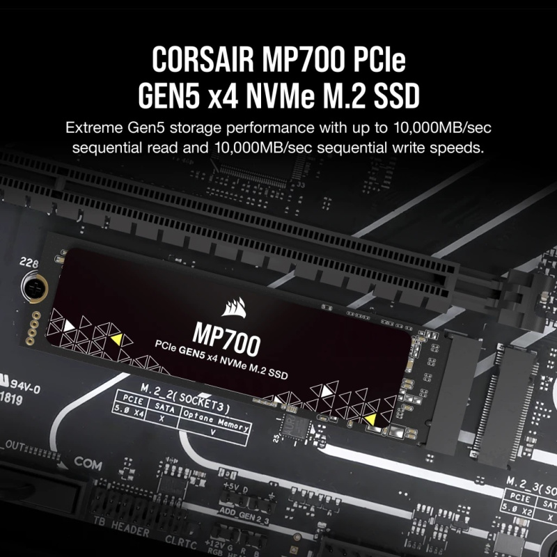 CORSAIR MP700 PCIe 5.0 (Gen 5) x4 NVMe M.2 SSD ( 1TB / 2TB )