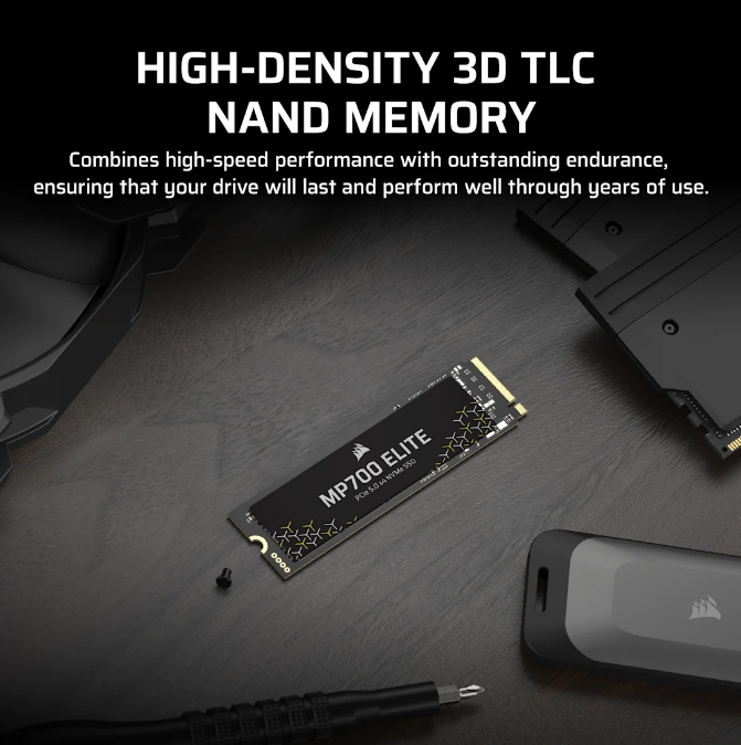 CORSAIR MP700 ELITE PCIe 5.0 (Gen 5) x4 NVMe M.2 SSD ( 1TB / 2TB )