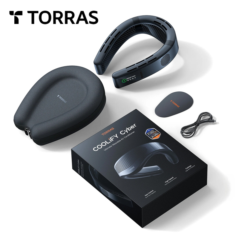 TORRAS COOLiFY Cyber 智能掛頸冷暖風機【隨身 AI 控溫】