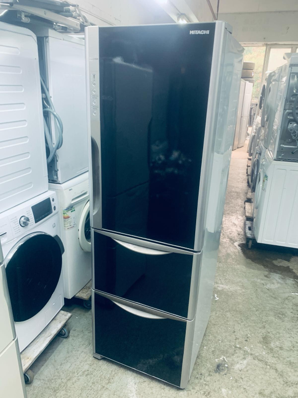 雪櫃 三門 大容量 可自動制冰 R-SG37BPH 黑珍珠色 100%正常 九成新以上 包送貨安裝 二手電器 #最新款 #傢俬#家庭用品 #搬屋 #拆舊