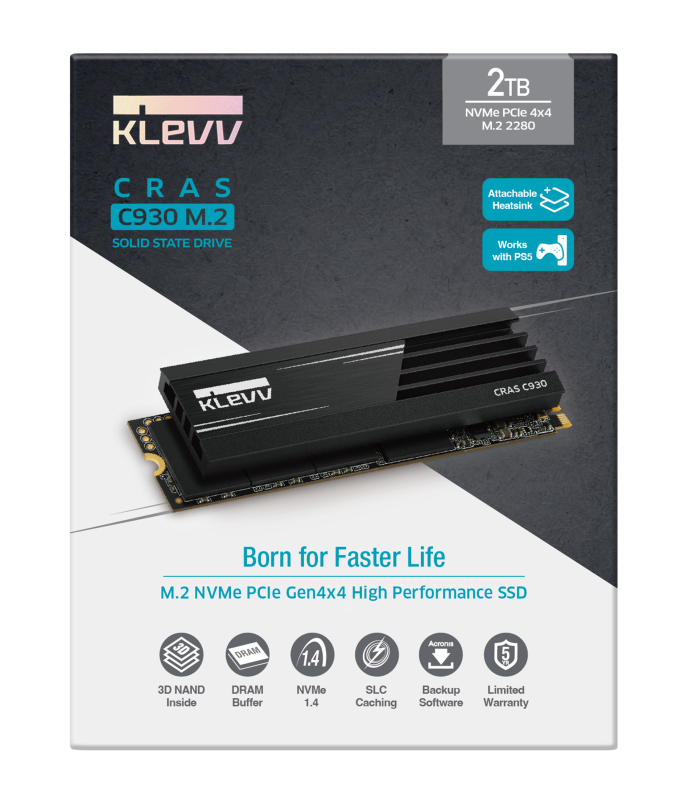 KLEVV CRAS C930 M.2 NVMe PCIe 4 x 4 SSD 2280 ( 1TB / 2TB )
