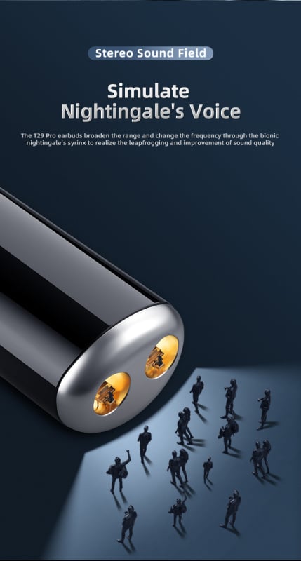 AWEI-T29PRO 碎片紋丨 TWS 藍牙耳機 丨無線耳機 丨無線藍牙耳機 丨遊戲降噪運動型跑步專用丨高端typec快充超長續航 （2122）
