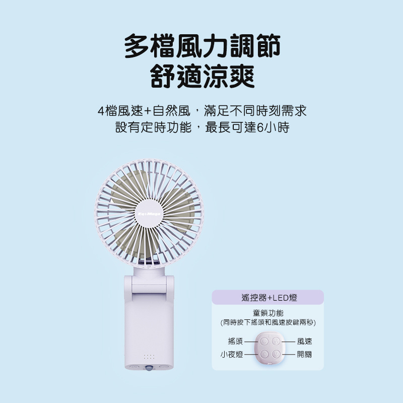 EYEMEGA EM-S2 CUBE 3合1磁吸折疊扇