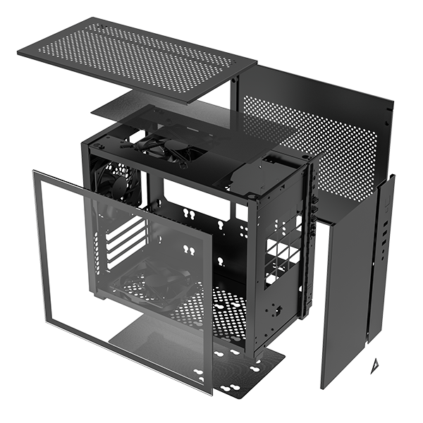 MONTECH SKY ONE MINI (MATX) - 黑