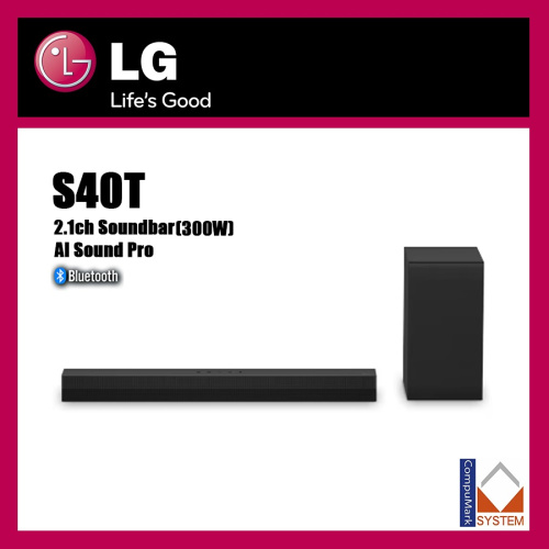 LG Soundbar for TV 2.1 channel S40T (2024)