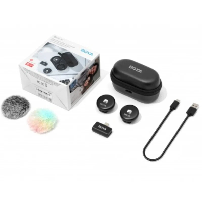 BOYA Omic 迷你便攜 2.4GHz 無線麥克風系統 [2色]