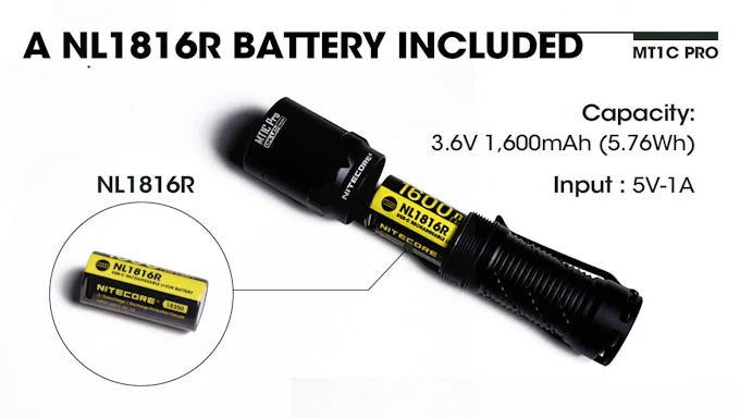 Nitecore MT1C Pro USB-C充電 電筒 Nitecore MT1C Pro USB-C充電 電筒