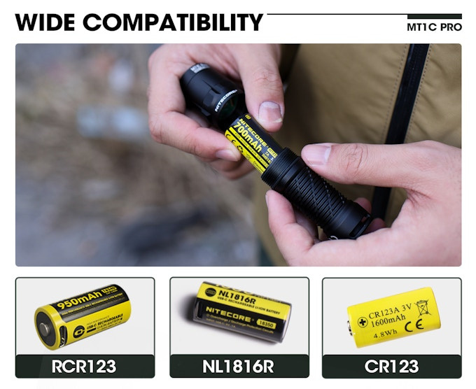 Nitecore MT1C Pro USB-C充電 電筒 Nitecore MT1C Pro USB-C充電 電筒