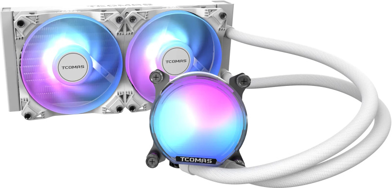 TCOMAS SJ-A080 240MM (INTEL) AIO LIQUID COOLER - ( BLACK / WHITE )