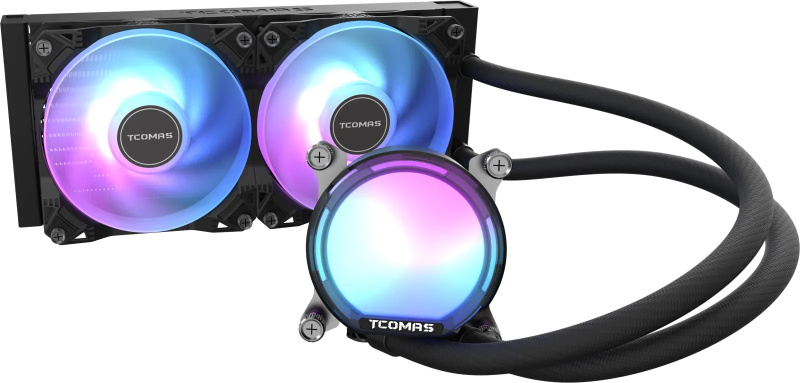 TCOMAS SJ-A080 240MM (INTEL) AIO LIQUID COOLER - ( BLACK / WHITE )