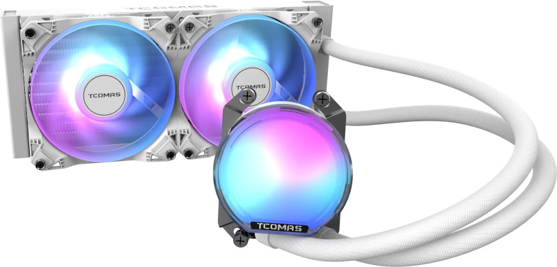 TCOMAS SJ-A080 240MM (AMD) AIO LIQUID COOLER - ( BLACK / WHITE )