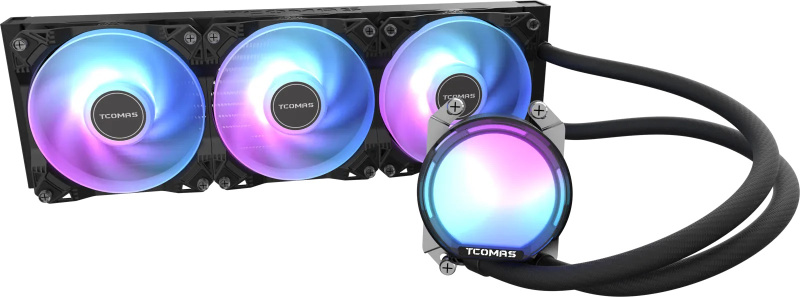 TCOMAS SJ-A080 360MM (AMD) AIO LIQUID COOLER - ( BLACK / WHITE )